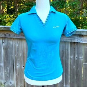 Blue “Cuba” Polo Shirt